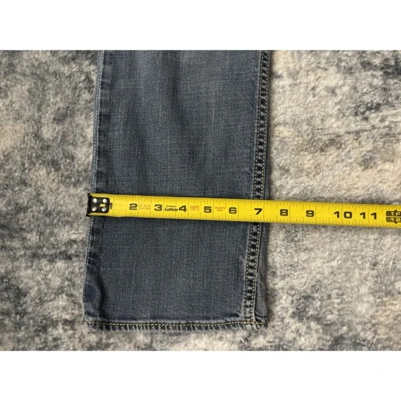 BKE Carter‎ Straight Size 30S Mens Distressed Denim Blue Jeans 31" Inseam Buckle - Picture 13 of 16